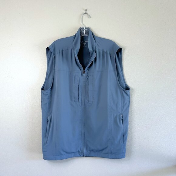 ScotteVest Featherweight Travel Vest in Cadet Blue - Picture 2 of 11